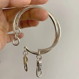 Mewanry Silver Color Lock Knot Bracelet for Women Vintage INS Fashion Simple Personality Party Jewelry Gifts Wholesale