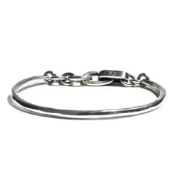 Mewanry Silver Color Lock Knot Bracelet for Women Vintage INS Fashion Simple Personality Party Jewelry Gifts Wholesale