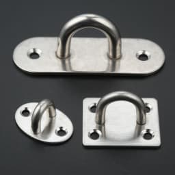 1Pc Ceiling Hook Stainless Steel U-shaped Ring Mount Base Ceiling Anchor Hanger Fit Fans/Chandelier /Hammocks/Rings Hardware