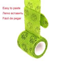 Sports Printed Elastic Adhesive Bandage Athletic Tape Colorful Self Wrap Tape for Tattoo Finger Joint Decoration Pet First Aid