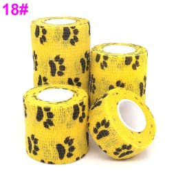 Sports Printed Elastic Adhesive Bandage Athletic Tape Colorful Self Wrap Tape for Tattoo Finger Joint Decoration Pet First Aid
