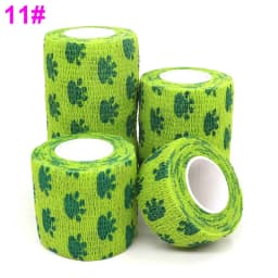 Sports Printed Elastic Adhesive Bandage Athletic Tape Colorful Self Wrap Tape for Tattoo Finger Joint Decoration Pet First Aid
