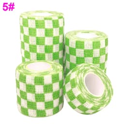 Sports Printed Elastic Adhesive Bandage Athletic Tape Colorful Self Wrap Tape for Tattoo Finger Joint Decoration Pet First Aid