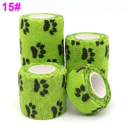 Sports Printed Elastic Adhesive Bandage Athletic Tape Colorful Self Wrap Tape for Tattoo Finger Joint Decoration Pet First Aid