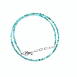 Natural Stone Lapis Lazuli Olivine Tourmaline 2mm Round Section Mini Necklaces Bracelet Are Suitable for Men and Women Gifts