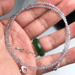 Natural Stone Lapis Lazuli Olivine Tourmaline 2mm Round Section Mini Necklaces Bracelet Are Suitable for Men and Women Gifts