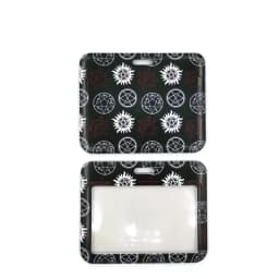 Supernatural SPN Creative Lanyard Card Holder Student Hanging Neck Phone Lanyard Badge Subway Access Card Holder Accessories