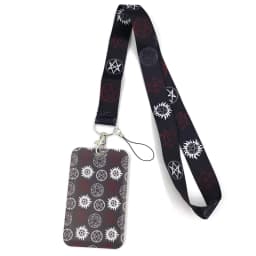 Supernatural SPN Creative Lanyard Card Holder Student Hanging Neck Phone Lanyard Badge Subway Access Card Holder Accessories