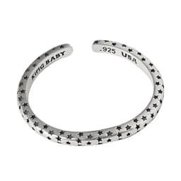 Foxanry Silver Color Opening Brcacelet Bangles for Women INS Fashion Vintage Punk Stars Party Jewelry Gifts Wholesale