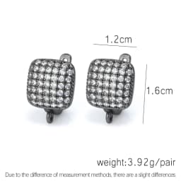 New DIY Earrings Clasps Hooks for Woman Handmade Jewelry Making Accessories Gold Color Brass Zircon Earrings Hook