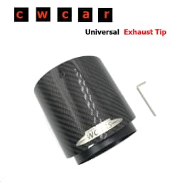 Black Chrome and Carbon Fiber Muffler Tip Fit for Mini Cooper Exhaust Tip R55 R56 R57 R58 R59 R60 R61 F54 F55 F56 F57 F60