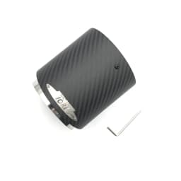Black Chrome and Carbon Fiber Muffler Tip Fit for Mini Cooper Exhaust Tip R55 R56 R57 R58 R59 R60 R61 F54 F55 F56 F57 F60