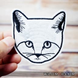 Dinosaur Eye Cat Heart Shoes Patches Embroidery For T-Shirt Iron On Appliques Clothes Jeans Stickers Badges Lightning Hand Beer