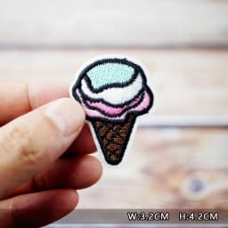 Dinosaur Eye Cat Heart Shoes Patches Embroidery For T-Shirt Iron On Appliques Clothes Jeans Stickers Badges Lightning Hand Beer