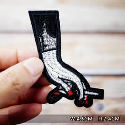 Dinosaur Eye Cat Heart Shoes Patches Embroidery For T-Shirt Iron On Appliques Clothes Jeans Stickers Badges Lightning Hand Beer