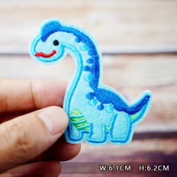 Dinosaur Eye Cat Heart Shoes Patches Embroidery For T-Shirt Iron On Appliques Clothes Jeans Stickers Badges Lightning Hand Beer