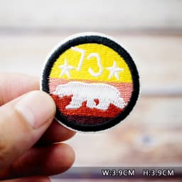 Dinosaur Eye Cat Heart Shoes Patches Embroidery For T-Shirt Iron On Appliques Clothes Jeans Stickers Badges Lightning Hand Beer