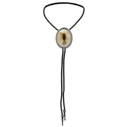 Natural Stone Scorpion Bolo Tie for Man Indian Cowboy Western Cowgirl Leather Rope Zinc Alloy Necktie