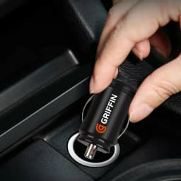 1pcs Dual USB Car Charger 1A Fast Charing 2 Port 5V Cigarette Socket Lighter Car USB-C Charger For iPhone 12 Power Adapter