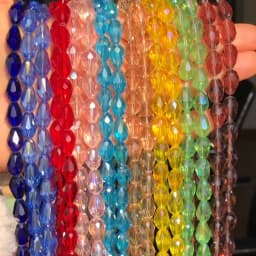 8x12mm Multicolor Faceted Water Drop Austria Crystal Glass Beads Briolette Teardrop Loose Beads for Jewelry Making Diy Bracelets