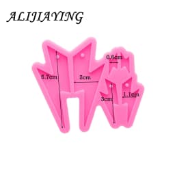 Lightning Earrings Molds, Epoxy Resin Mold, Silicone Mould DIY Resin Crafting Jewelries DY1006