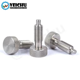 VCN230-BN M6/8/10/12/16 All Stainless Steel Spring Screw Bolts Knurled Knob Index Plungers
