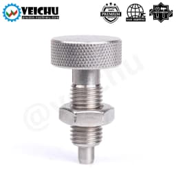 VCN230-BN M6/8/10/12/16 All Stainless Steel Spring Screw Bolts Knurled Knob Index Plungers