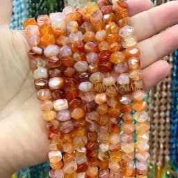 Wholesale 100% Natural Amethysts Lemon Citrines Prehnite Mix Wheel Faceted Stone Beads For Jewelry Making DIY Bracelet 6-11MM