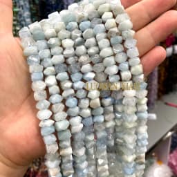 Wholesale 100% Natural Amethysts Lemon Citrines Prehnite Mix Wheel Faceted Stone Beads For Jewelry Making DIY Bracelet 6-11MM