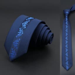 Skinny 6cm Ties For Men Wedding Dress Necktie Floral Paisley Patchwork Black Blue Tie Business Slim Shirt Accessory Gift Cravate