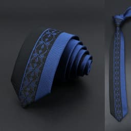 Skinny 6cm Ties For Men Wedding Dress Necktie Floral Paisley Patchwork Black Blue Tie Business Slim Shirt Accessory Gift Cravate