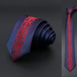 Skinny 6cm Ties For Men Wedding Dress Necktie Floral Paisley Patchwork Black Blue Tie Business Slim Shirt Accessory Gift Cravate