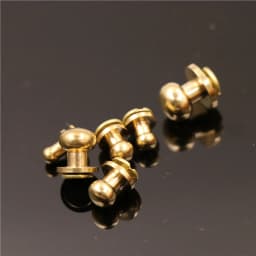 10pcs Solid Brass Sam Browne Style ball Rivets Sam Brown Button Round Head Ball Post Studs Buckle DIY Leather Craft Accessories