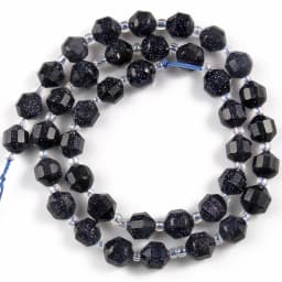 Natural Faceted Dark Blue Sapphire Stone Beads Olive Shape Loose Spacer Beads For DIY Jewelry Making Bracelet Accessories 15''