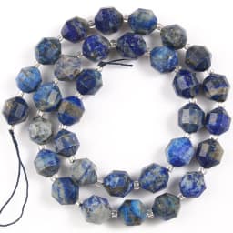 Natural Faceted Dark Blue Sapphire Stone Beads Olive Shape Loose Spacer Beads For DIY Jewelry Making Bracelet Accessories 15''