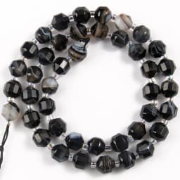 Natural Faceted Dark Blue Sapphire Stone Beads Olive Shape Loose Spacer Beads For DIY Jewelry Making Bracelet Accessories 15''