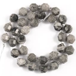 Natural Faceted Dark Blue Sapphire Stone Beads Olive Shape Loose Spacer Beads For DIY Jewelry Making Bracelet Accessories 15''