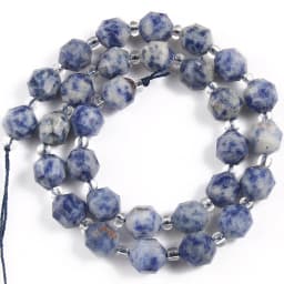 Natural Faceted Dark Blue Sapphire Stone Beads Olive Shape Loose Spacer Beads For DIY Jewelry Making Bracelet Accessories 15''