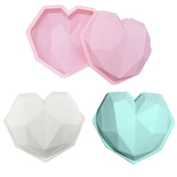 Big Diamond Heart Silicone Mold Big Love Heart Cake Fondant DIY Mould Cakes Mousse Chocolate Decorating Tools Soap Molds