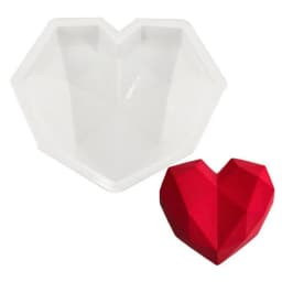 Big Diamond Heart Silicone Mold Big Love Heart Cake Fondant DIY Mould Cakes Mousse Chocolate Decorating Tools Soap Molds