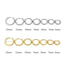 Rainbow CZ Huggies Hoop Earrings Girl Tiny Rings Cartilage Small Helix Piercing Tragus Conch Earlobe Circle Men Hoops Arete