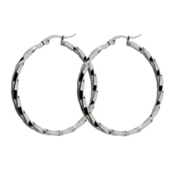 BTEN Gold Color Stainless Steel Big Hoop Earring for Women Large Hoops Fashion Design Ladies Ear Fashion Jewelry Part