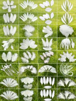 50Pcs/Lot! White Ostrich Goose Pheasant Feathers for Crafts Chicken Turkey Feather Wedding Party Accessories Decoration Plumes