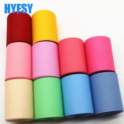 10 Yards 9MM/25MM38MM/50MM/75MM Solid Color Ribbons DIY Handmade Gift Wrapping Headpiece Bows Grosgrain Ribbon Crafts Mixed