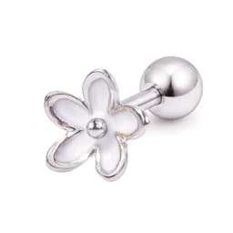 1PC Cartilage Earring for Women Stainless Steel Crystal CZ Flower Helix Ear Studs Punk Ear Piercing 16G Tragus Conch Bar Jewelry