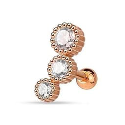 1PC Cartilage Earring for Women Stainless Steel Crystal CZ Flower Helix Ear Studs Punk Ear Piercing 16G Tragus Conch Bar Jewelry