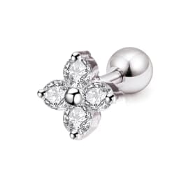 1PC Cartilage Earring for Women Stainless Steel Crystal CZ Flower Helix Ear Studs Punk Ear Piercing 16G Tragus Conch Bar Jewelry