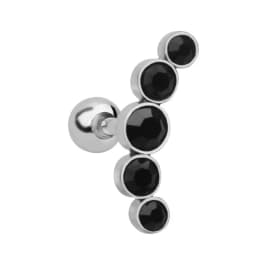 1PC Cartilage Earring for Women Stainless Steel Crystal CZ Flower Helix Ear Studs Punk Ear Piercing 16G Tragus Conch Bar Jewelry