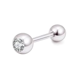 1PC Cartilage Earring for Women Stainless Steel Crystal CZ Flower Helix Ear Studs Punk Ear Piercing 16G Tragus Conch Bar Jewelry