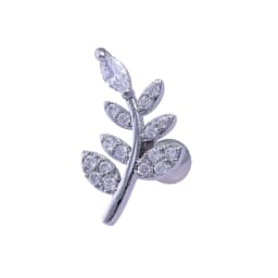 1PC Cartilage Earring for Women Stainless Steel Crystal CZ Flower Helix Ear Studs Punk Ear Piercing 16G Tragus Conch Bar Jewelry